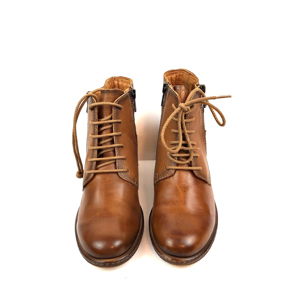 SOLD.        PIKOLINOS Zaragoza W9H-876 Leather Ankle Bootie - Brandy - Picture 9 of 13